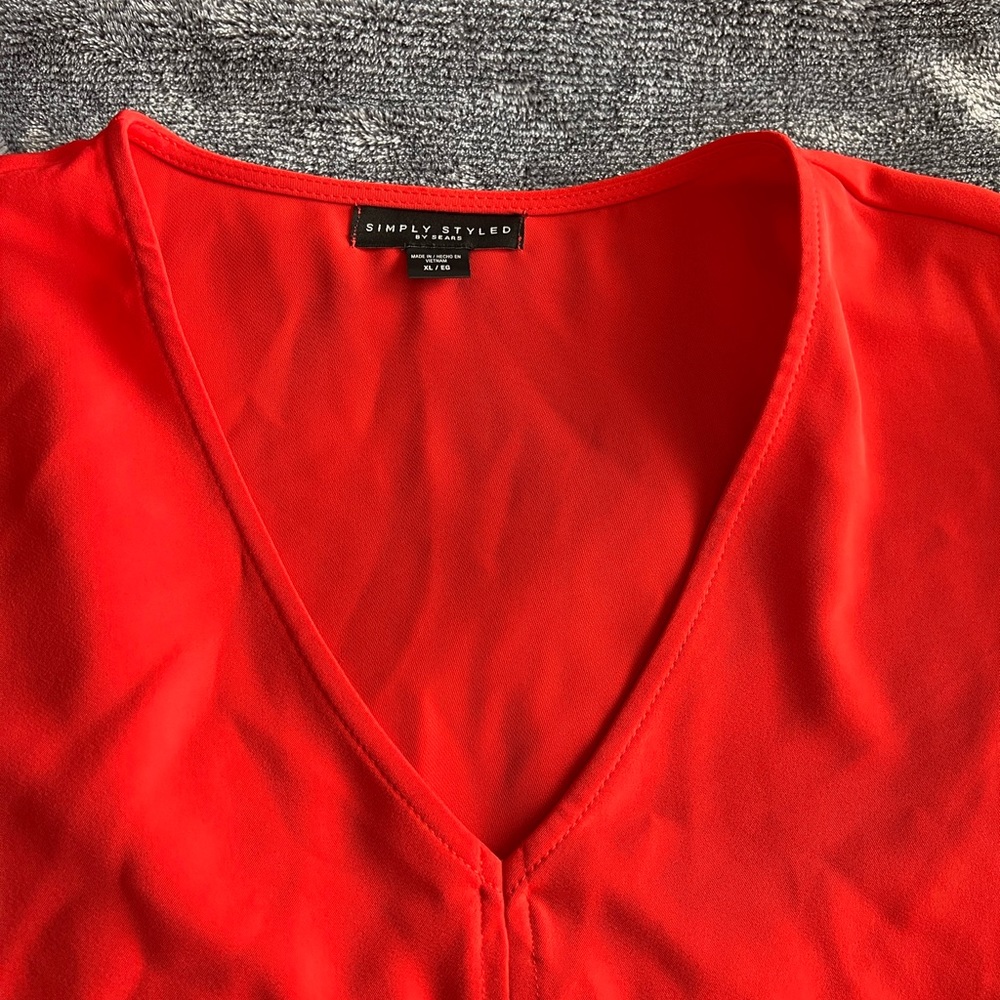 Orange blouse